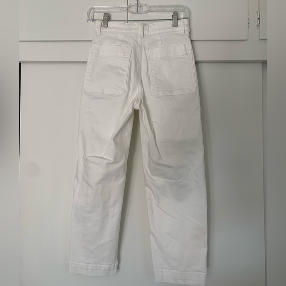 Everlane The Straight Leg Crop White Pants Size 4 - Picture 3 of 8